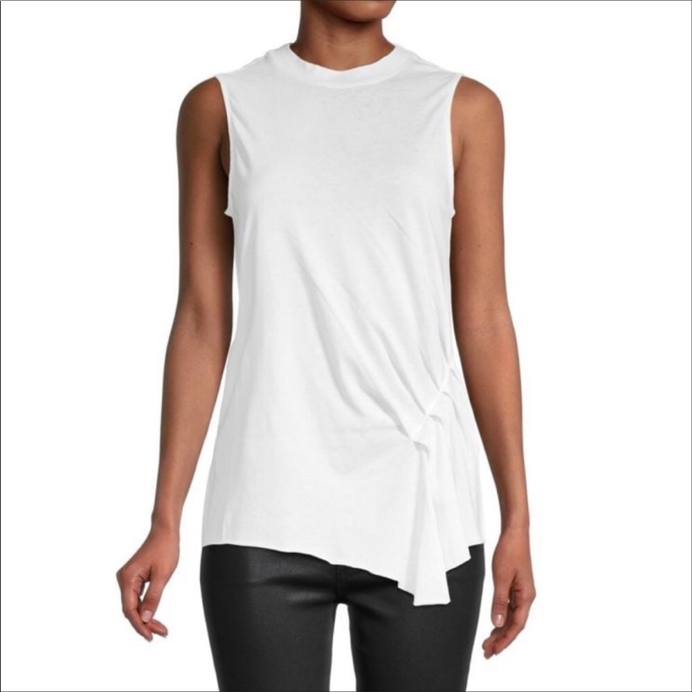 All Saints White Pleated Top - Picture 4 of 11